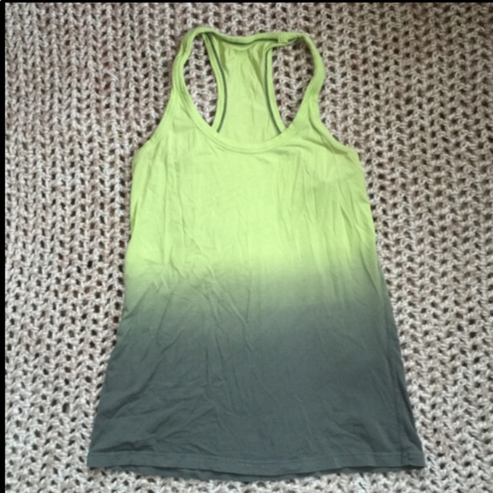 Lululemon Om Dip Dye Ombré Racerback size 6